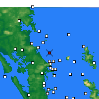 Nearby Forecast Locations - Te Arai Point - Carte