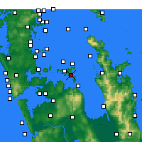 Nearby Forecast Locations - Waiheke Channel - Carte