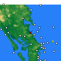 Nearby Forecast Locations - Waipu Cove - Carte