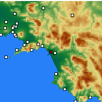 Nearby Forecast Locations - Salerne - Carte