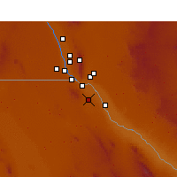 Nearby Forecast Locations - Ciudad Juárez - Carte
