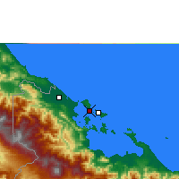 Nearby Forecast Locations - Bocas del Toro - Carte