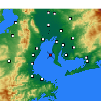 Nearby Forecast Locations - Tokoname - Carte