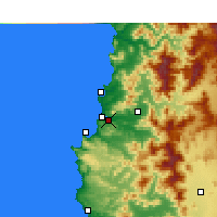 Nearby Forecast Locations - Viña del Mar - Carte