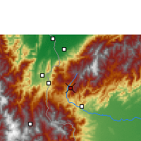 Nearby Forecast Locations - San Cristóbal - Carte