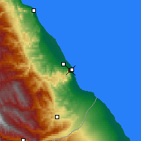 Nearby Forecast Locations - Derbent - Carte