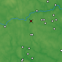Nearby Forecast Locations - Koubinka - Carte