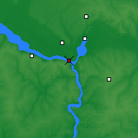 Nearby Forecast Locations - Dnipro - Carte