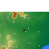 Nearby Forecast Locations - Tiruchirappalli - Carte