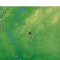 Nearby Forecast Locations - Center Point - Carte