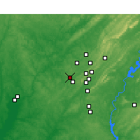 Nearby Forecast Locations - Hueytown - Carte