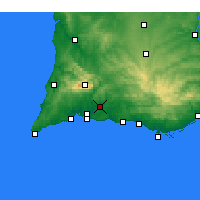 Nearby Forecast Locations - Silves - Carte