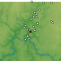 Nearby Forecast Locations - Blue Ash - Carte