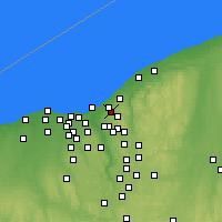 Nearby Forecast Locations - Cleveland Heights - Carte