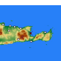 Nearby Forecast Locations - Ágios Nikólaos - Carte