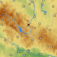 Nearby Forecast Locations - Český Krumlov - Carte