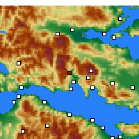 Nearby Forecast Locations - Amphissa - Carte
