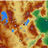 Nearby Forecast Locations - Amýnteo - Carte