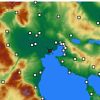 Nearby Forecast Locations - Chalástra - Carte