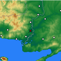 Nearby Forecast Locations - Tycheró - Carte