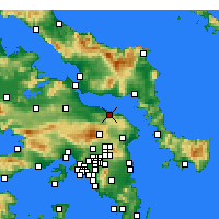 Nearby Forecast Locations - Kálamos - Carte
