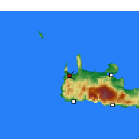 Nearby Forecast Locations - Kissamos - Carte