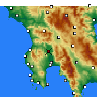 Nearby Forecast Locations - Meligalás - Carte