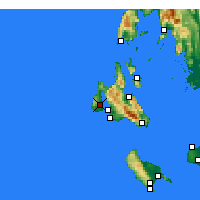 Nearby Forecast Locations - Lixoúri - Carte