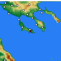 Nearby Forecast Locations - Pallíni - Carte
