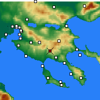 Nearby Forecast Locations - Polýgyros - Carte