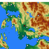 Nearby Forecast Locations - Strátos - Carte