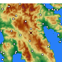 Nearby Forecast Locations - Tégée - Carte