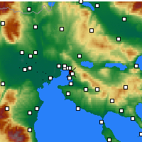 Nearby Forecast Locations - Triandría - Carte