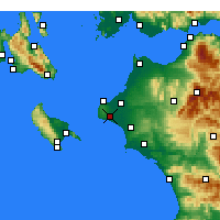 Nearby Forecast Locations - Vartholomió - Carte
