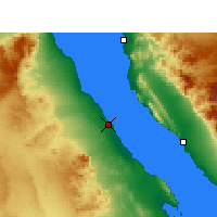 Nearby Forecast Locations - Ras Ghareb - Carte