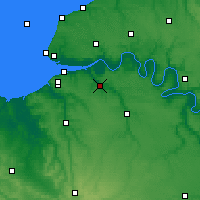Nearby Forecast Locations - Pont-Audemer - Carte