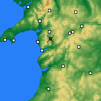 Nearby Forecast Locations - Gwynedd - Carte