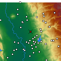 Nearby Forecast Locations - Lincoln - Carte