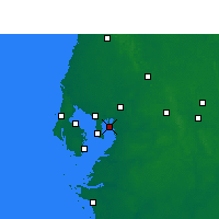 Nearby Forecast Locations - Davis Islands - Carte