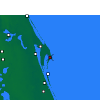 Nearby Forecast Locations - Cocoa Beach - Carte