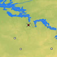 Nearby Forecast Locations - Crane Lake - Carte
