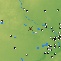 Nearby Forecast Locations - Maple Lake - Carte