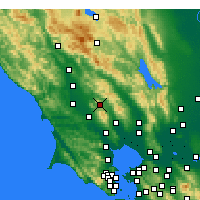 Nearby Forecast Locations - Santa Rosa - Carte
