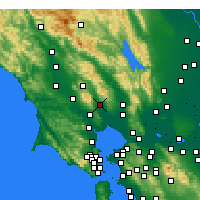 Nearby Forecast Locations - Sonoma - Carte
