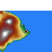 Nearby Forecast Locations - Hilo - Carte