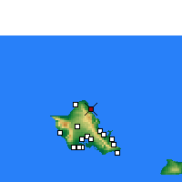 Nearby Forecast Locations - Laie - Carte