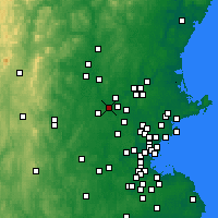 Nearby Forecast Locations - Chelmsford - Carte