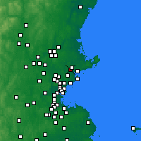 Nearby Forecast Locations - Danvers - Carte