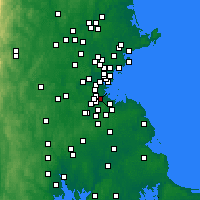 Nearby Forecast Locations - Mattapan - Carte