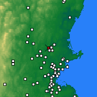 Nearby Forecast Locations - Methuen - Carte